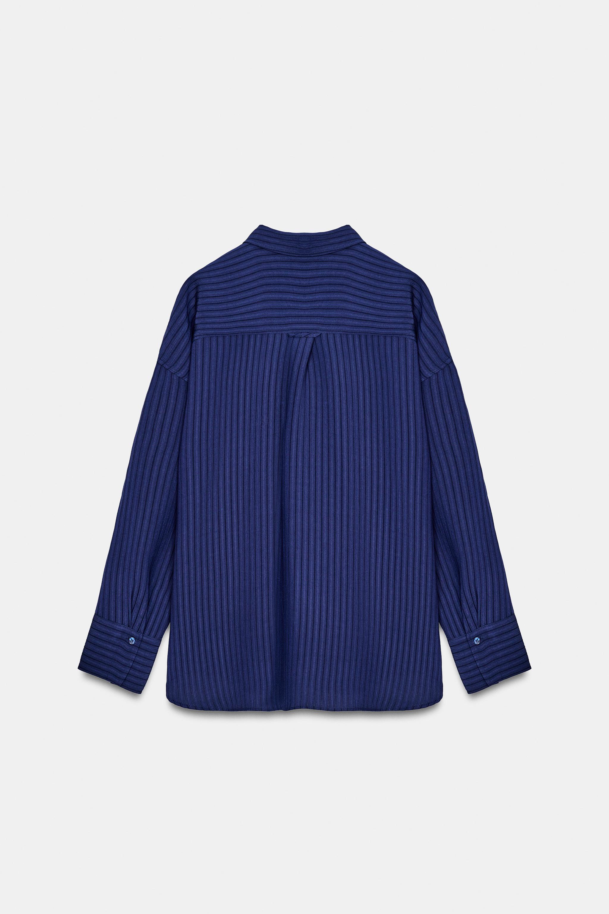 ZW COLLECTION JACQUARD STRIPED SHIRT